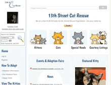 Tablet Screenshot of 13thstcats.org